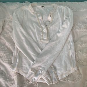 White Free People long sleeve